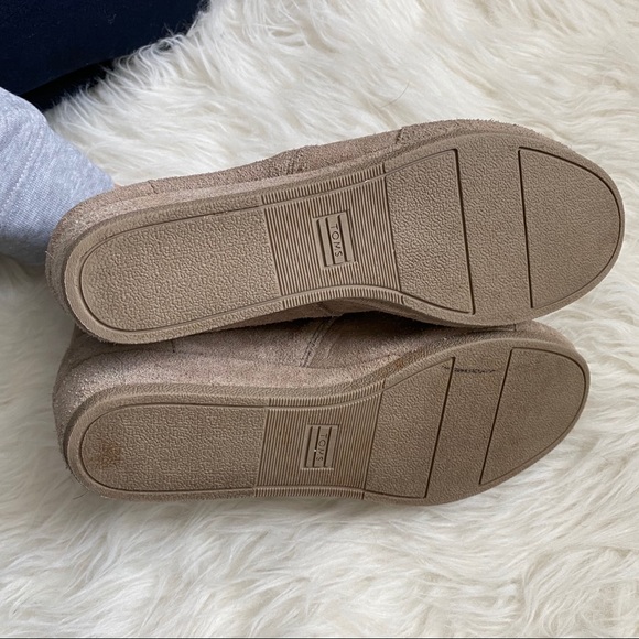 Toms Suede Desert Lace Up Wedges Size 6 - Picture 7 of 9